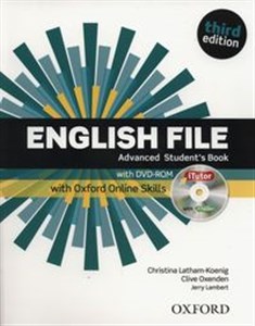 Obrazek English File Advanced Student's Book +DVD + Oxford Online Skills