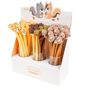 Bild von Długopis żelowy Silky Wiewiórka MIX