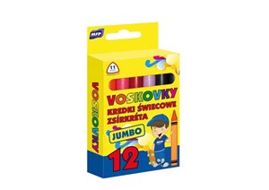 Bild von Kredki woskowe trójkątne Jumbo 12 kolorów