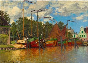 Bild von Puzzle Łodzie w Zaandam, Claude Monet 1000