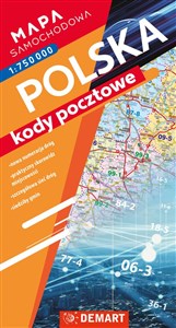 Bild von Mapa samochodowa Polski. Kody pocztowe.