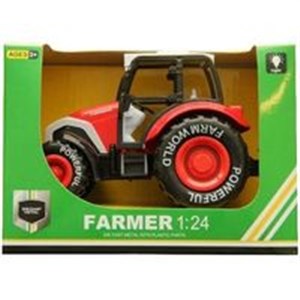 Obrazek Traktor Farmer 1:24 metalowy