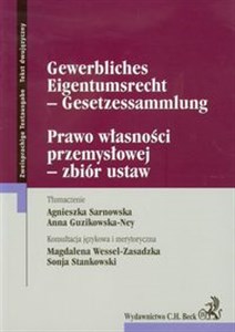 Obrazek Prawo własności przemysłowej zbiór ustaw Tekst dwujęzyczny wydanie polsko - niemieckie