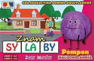 Obrazek Gra domino Znam sylaby Cz.5 i 6 - zestaw Pompon