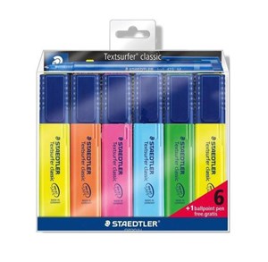 Obrazek Zakreślacze Textsurfer 6 kolorów STAEDTLER