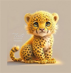 Bild von Notatnik ozdobny 100x100/48K gładki TW Gepard