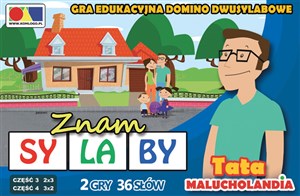 Obrazek Gra domino Znam sylaby Cz.3 i 4 - zestaw Tata