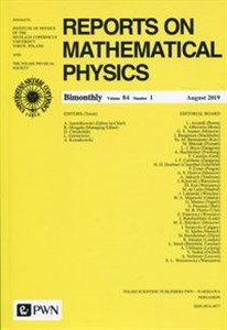 Obrazek Reports on Mathematical Physics 84/1 Polska