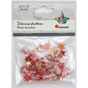 Bild von Dekoracje plastikowe liście klonu 11x12mm 40szt