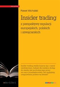 Bild von Insider trading z perspektywy regulacji europejskich, polskich i szwajcarskich