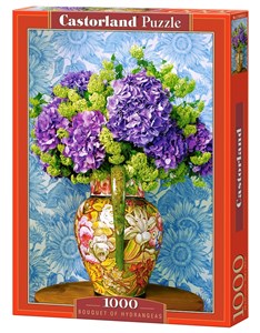 Bild von Puzzle 1000 Bouquet of Hydrangeas C-104352