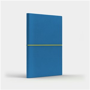 Obrazek Notatnik like U Fun M kropki niebieski/cytrynowy