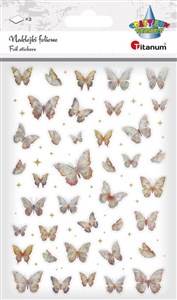 Obrazek Naklejki foliowe Motyle złote i holograficzne