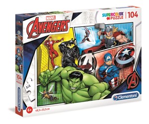 Bild von Puzzle Supercolor 104 Marvel Avengers