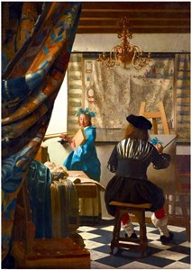 Obrazek Puzzle Alegoria malarstwa, Vermeer 1000