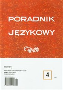 Obrazek Poradnik językowy 4/2011