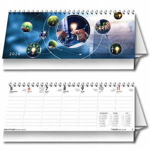 Obrazek Kalendarz 2026 biurkowy tygodniowy poziomy