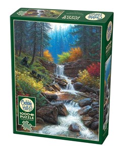 Obrazek Puzzle 1000 Górski wodospad G3