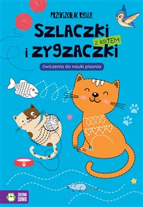 Bild von Przedszkolak rysuje Szlaczki i zygzaczki z kotem