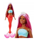 Pokaż szczegóły dla Barbie Lalka Syrenka Koralowy ogon HRR04 Książka : Barbie Lal...