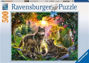 Bild von Puzzle 2D 500 Rodzina wilków 14745