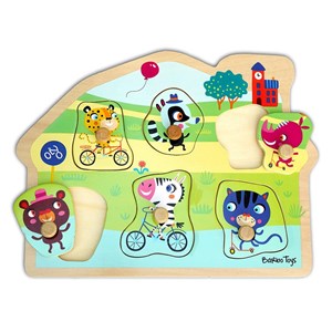 Bild von Drewniane puzzle, Układanka, Dopasuj Kształty