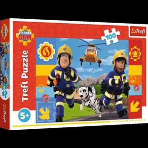 Obrazek Puzzle Zawsze pomocny Strażak Sam 100