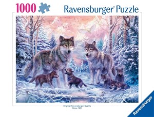 Bild von Puzzle 1000 Śnieżne wilki