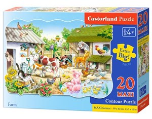 Bild von Puzzle Maxi Konturowe: Farm 20
