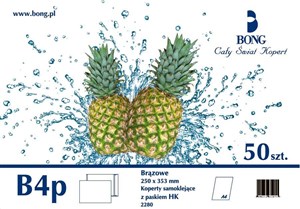 Obrazek Koperty brązowe B4 HK B/O BM (50szt)