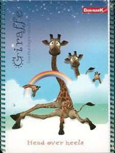 Obrazek Kołozeszyt A5/80K kratka Giraffe (5szt)