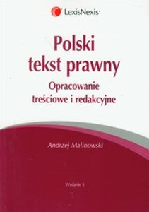 Obrazek Polski tekst prawny Opracowanie treściowe i redakcyjne