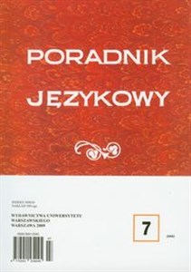 Obrazek Poradnik językowy 7/2009