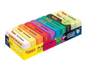 Obrazek Plastelina Box 8 kolorów  + 2 świecące w ciemności po 50 g