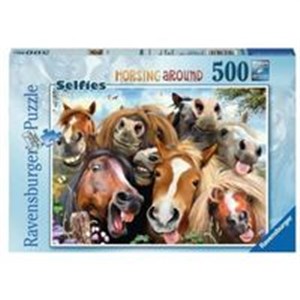 Obrazek Puzzle 500 Selfies Wesołe konie