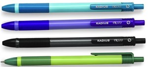 Obrazek Długopis kulkowy Trixo Klikany 0,7mm nieb (36szt)