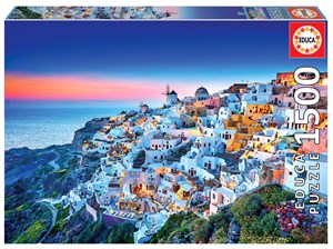 Bild von Puzzle 1500 Santorini Grecja 110473