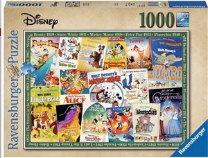 Obrazek Puzzle 1000 Filmowe Plakaty Disneya