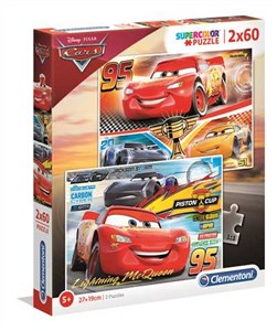 Obrazek Puzzle 2x60 Cars 3