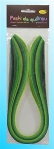 Obrazek Paski do quillingu 3mmx50cm zielone 100szt