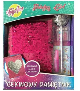 Obrazek Pamiętnik cekinowy różowy