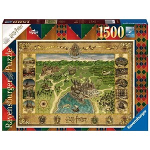 Obrazek Puzzle 1500 Mapa Hogwartu