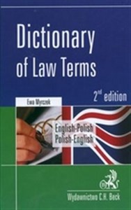 Bild von Dictionary of Law Terms English-Polish Polish-English