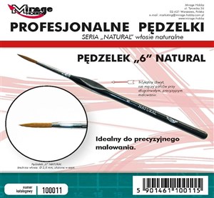 Obrazek Pędzelek natural 6