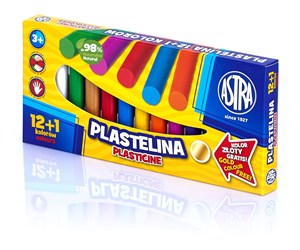 Obrazek Plastelina Astra 13 kolorów - 12+1 kolor gratis