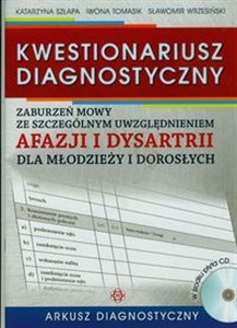 Bild von Kwestionariusz diagnostyczny zaburzeń mowy ze szczególnym uwzględnieniem afazji i dysartrii dla młodzieży i dorosłych Arkusz diagnostyczny + CD