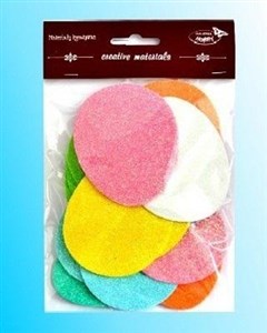 Obrazek Jaja duże brokatowe 16szt