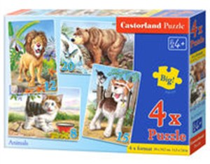 Obrazek 4x1 Puzzle Animals