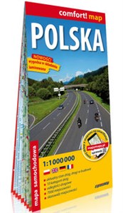 Obrazek Polska laminowana mapa samochodowa 1:1 000 000