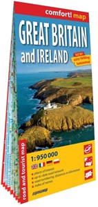 Obrazek Wielka Brytania i Irlandia laminowana mapa samochodowo-turystyczna 1:950 000 (Great Britain and Ireland)
